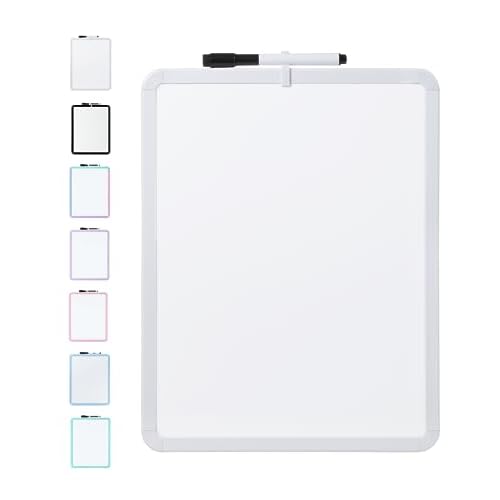 Mr. Pen- Dry Erase Board, 14¡± x 11¡± with a Black Dry Erase Marker, Small Mini White Board for Students, White Frame, Includes Double Sided Tapes