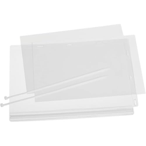 Durable Water-Resistant Sign Holder Pockets with Cable Ties - Letter Size 8.3" x 11.7" Inches - IPX5 Tested Transparent Document Holders - Perfect for Outdoor Information Displays - Pack of 5