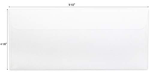 HERKKA #10 Security Self-Seal Envelopes 1000 Pack - Windowless Business Privacy