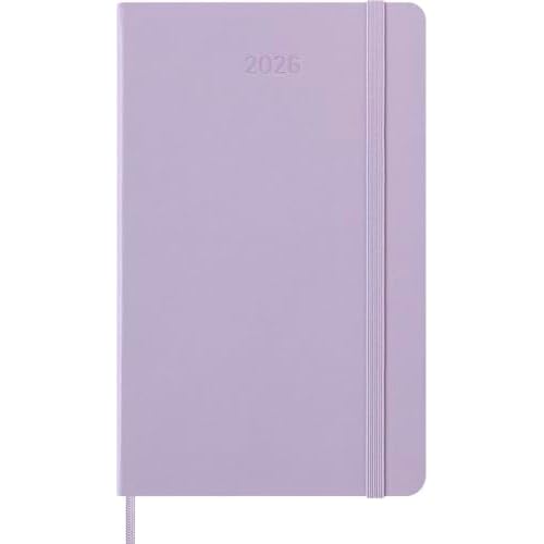 Moleskine Classic 12 Month 2026 Daily Planner, Hard Cover, Large (5" x 8.25"), Pastel Lilac, 400 pages