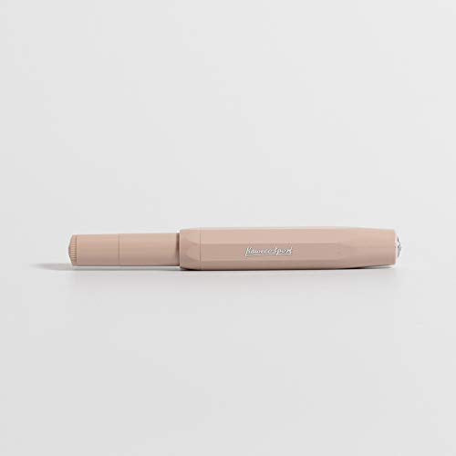 Kaweco Sport Skyline Fountain Pen Macchiato, Fine Nib Sport Octagonal Clip Chrome