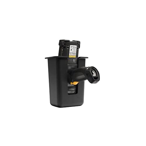 ARKON Mounts Large Barcode Scanner Holder | Fits Large Barcode Scanners | 4-Hole AMPs Mount | Heavy Duty Design for Fulfillment Centers and Warehouses | Compatible Zebra Scanner Holster