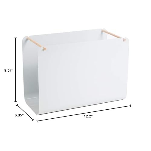 U Brands Metal Hanging File Organizer, Letter Size, Desktop Accessory, Arc Collection, Grey