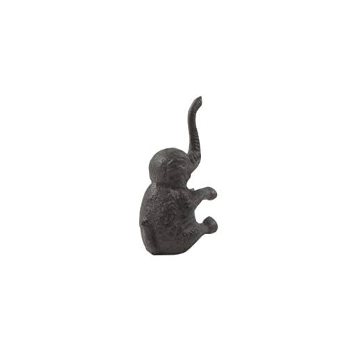 Cast Iron Elephant Metal Door Stop 8"