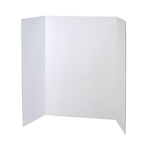 Pacon Presentation Boards, Single Wall, White, 48" x 36", 4 Count