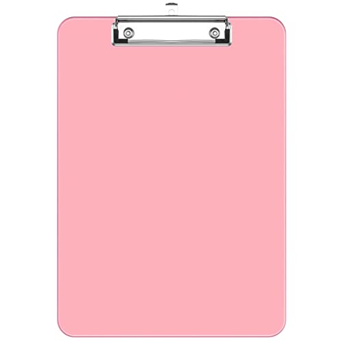 Rimilak Pink 8.5 x 11 Translucent Clipboard – 1pc