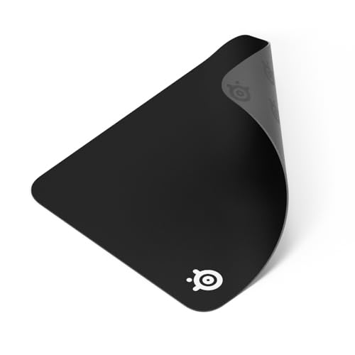 SteelSeries QcK Medium Gaming Mousepad ? Black ? Non-Slip Silicone Rubber Base ? Peak Tracking and Stability ? Optimized for Gaming Sensors ? 320 mm x 270 mm ? FPS, MOBAs, RTS, MMO
