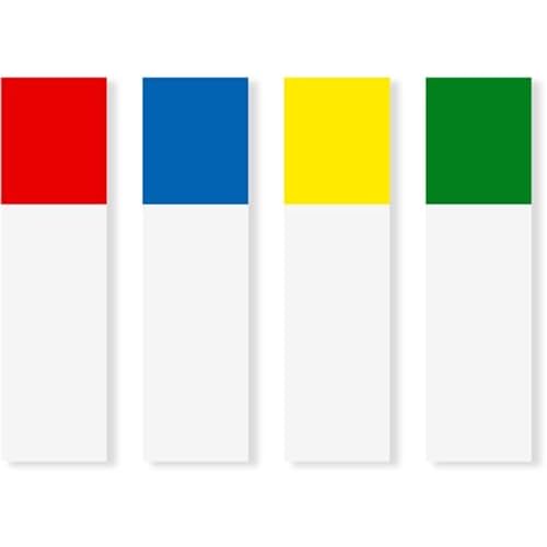 Post-it Flags, 35/Dispenser, 4 Dispensers/Pack, .47 in Wide, Assorted Primary Colors (683-4-6PK)