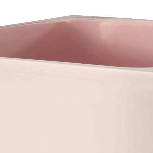 IZOD - Wastebasket, Decorative Trash Can, Resin Home Accessories, Guest Bathroom, Dorm Room Essentials (Marina Collection, Pink)