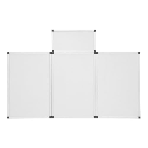 Black 3+1 Panel Trifold Tabletop Display Board with Storage Bag - Portable Presentation