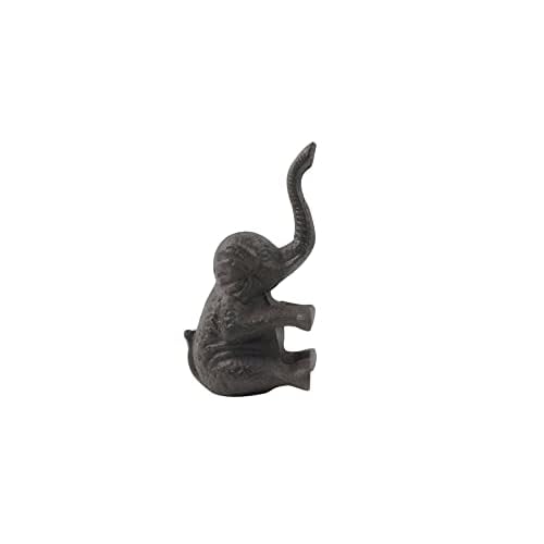 Cast Iron Elephant Metal Door Stop 8"