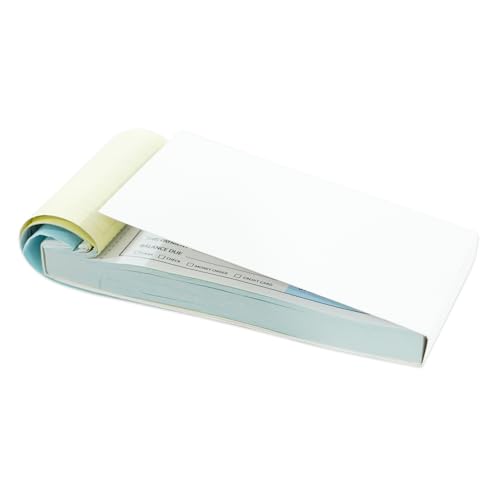 Yeplan 2 Packs 2-Part Carbonless Receipt Book 2.8x5.7 in Blue/Yellow Copies