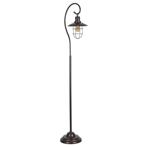 Safavieh Lighting Collection Archie 68-inch Black Iron Lantern Floor Lamp (LED Bulb Included)