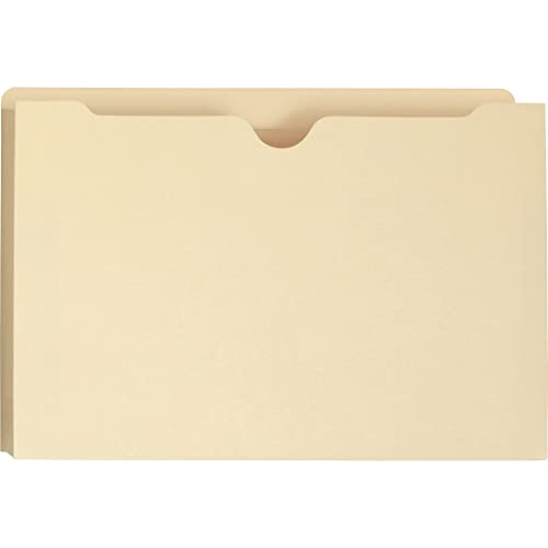 Smead File Jacket, Reinforced Straight-Cut Tab, 1-1/2" Expansion, Legal Size, Manila, 50 per Box (76540) (Pack of 1)