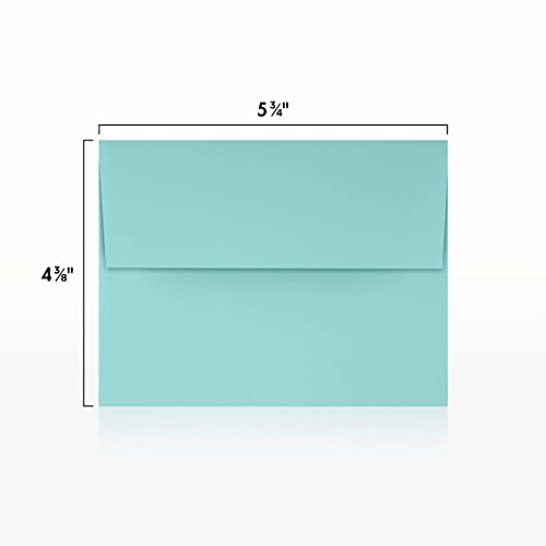 LUXPaper A2 Invitation Envelopes | Peel & Press | 4 3/8" x 5 3/4" | Seafoam Blue | 80lb. Text | 250 Qty