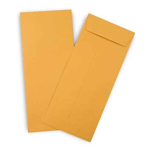Guardian #11 Paper Shipping Policy Envelopes with Gummed Flaps, Pack of 500 Blank Envelopes for Documents, Statements, Legal Papers, Reports, Invoices, and More, 4 ¨ö Inches x 10 ¨ü Inches, Brown