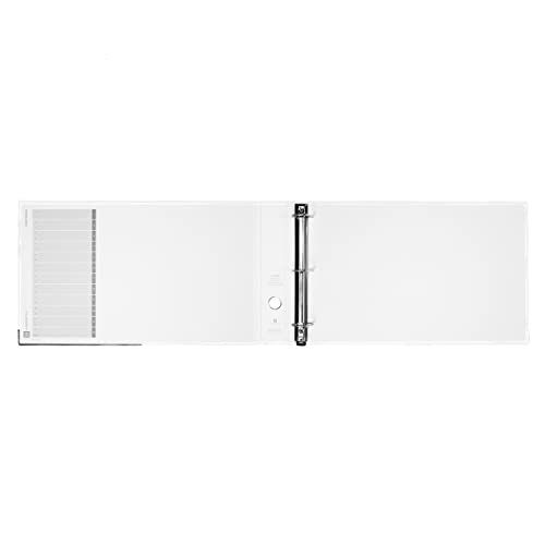 Bindertek 3-Ring Premium Ledger Binder 11x17, 2" Spine, White