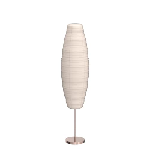 LIGHTACCENTS 59-Inch Rice Paper Floor Lamp ? Japanese-Style Lantern with White Paper Shade, Modern Standing Lamp for Living Room, Bedroom, Office, Soft Ambient Lighting for Home D?cor
