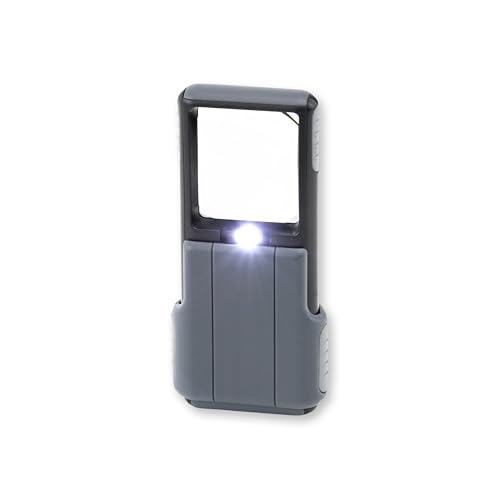 Carson MiniBrite LED Lighted Magnifier 5X with Protective Sleeve - Single Pack