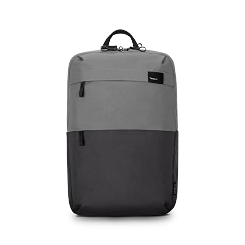 Targus Sagano EcoSmart Travel Laptop Backpack, Gray - Lightweight Travel Backpack Fits Laptops Up to 15.6", Eco-Friendly Backpack Made from 7 Recycled PET Bottles (TBB634GL)