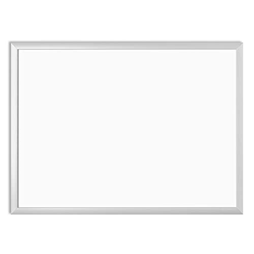 U Brands Dry Erase Board White Board, 24"x18", Silver Aluminum Frame, Melamine Surface