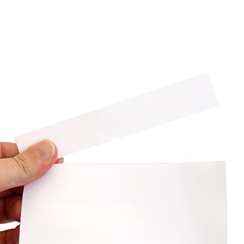 SmartSign Shelf Clip Label Holder | 1.125" x 6" Clear Plastic, for 1" Thick Shelves, Pack of 10