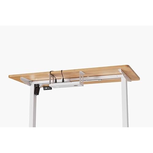 Electric Standing Desk Frame Adjustable Height, Stand up Home Office Desk Frame, 36 to 51 Inches Sit Stand Desk Frame with Memory Preset (White)