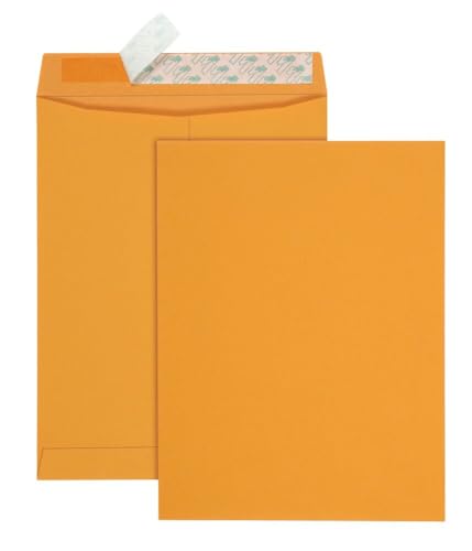 10 x 13 Self Seal Catalog Envelopes - Heavyweight Brown Kraft Mailing & Storage