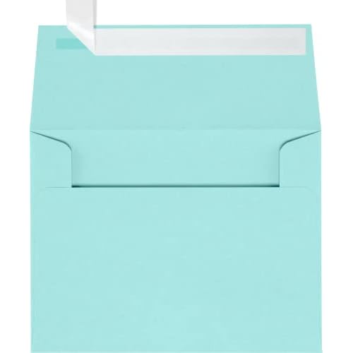 LUXPaper A2 Invitation Envelopes | Peel & Press | 4 3/8" x 5 3/4" | Seafoam Blue | 80lb. Text | 250 Qty
