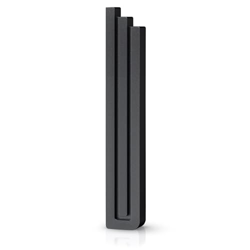 Mezuzah Case ? Shin-Shaped Design Black Aluminum, up to 7" scroll ? Full Hebrew ? Shape ? Easy Peel & Stick to Install ? Waterproof Indoor/Outdoor Use ? Home Blessing & Protection (1, Black)
