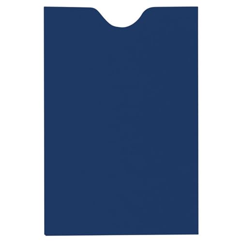 LUXPaper Credit Card Sleeves | 2 3/8" x 3 1/2" | Navy Blue | 80lb. Text | 250 Qty