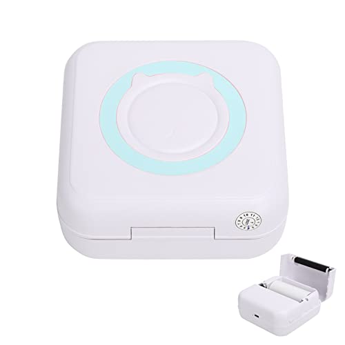 Mini Thermal Printer, Convenient Pocket Printer 200dpi Small Mini for Students for Photos for Office Workers for Label Notes (Green)