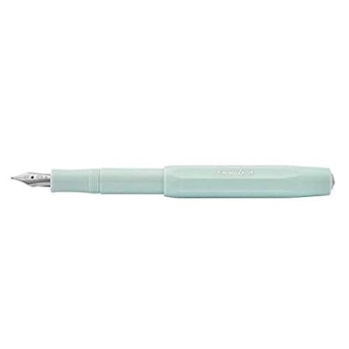 Kaweco Sport Skyline Fountain Pen Mint, Fine Nib Sport Octagonal Clip Chrome