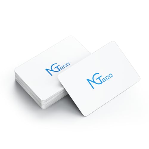 NGTeco Smart Time Card PVC Employee ID Card MB1, MB2, TC1, TC2, TC7 Time Clocks, Waterproof & Durable, 10 PCS