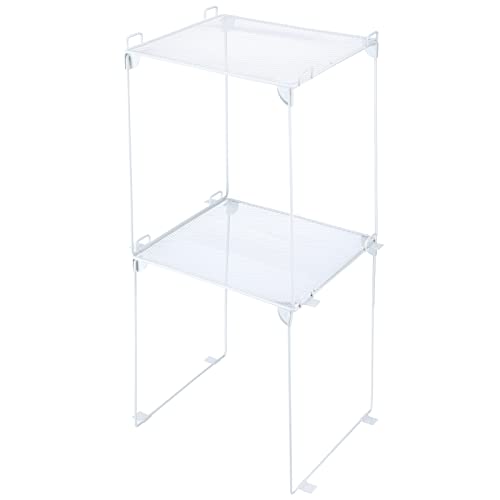 Panelee Metal Locker Shelf Organizer Stackable School, Double Layer,