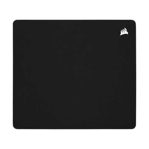 Corsair MM500 v2 Hybrid Cloth Gaming Large Mouse Pad ? 45cm x 40cm ? Spill-Proof Coating ? Anti-Fray Stitched Edges ? Non-Slip Rubber Base ? Black
