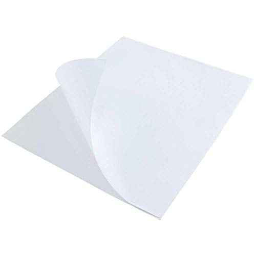 L LIKED 500 Sheet 8.5 x 11 Full Sheet Label, Matte, White Sticker Paper for Laser & Inkjet Printers (500 PCS)
