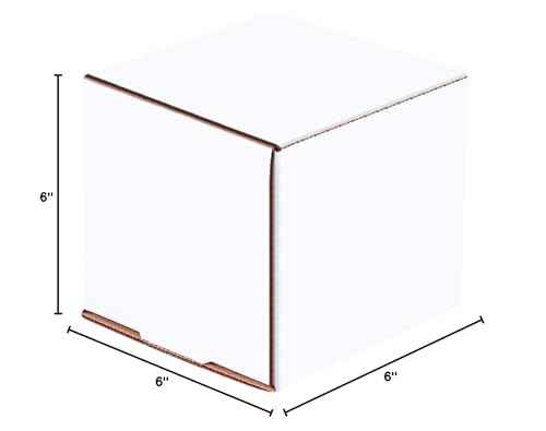 AVIDITI Shipping Boxes Small 6"L x 6"W x 6"H, 50-Pack | Corrugated Cardboard Box for Packing, Moving and Storage
