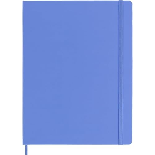 Moleskine Classic Notebook, Extra Large, Plain, Hydrangea Blue, Hard Cover (7.5 x 9.75)