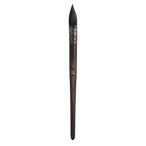 Princeton Artist Brush, Neptune Series 4750, Synthetic Squirrel Watercolor Paint Brush, Quill, Size 8