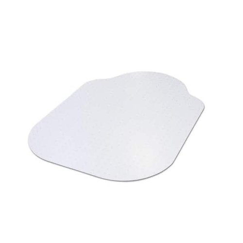 for Evolve Modern Shape 33 in. x 44 in. Clear Office Chair Mat with Lip for Low Pile Carpet