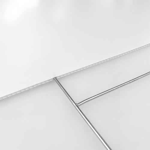 25 Pack Heavy Duty Metal H Frame Wire H Long Stakes, 24'' x 10'' Yard Sign Stake for 4mm Corrugated Signs