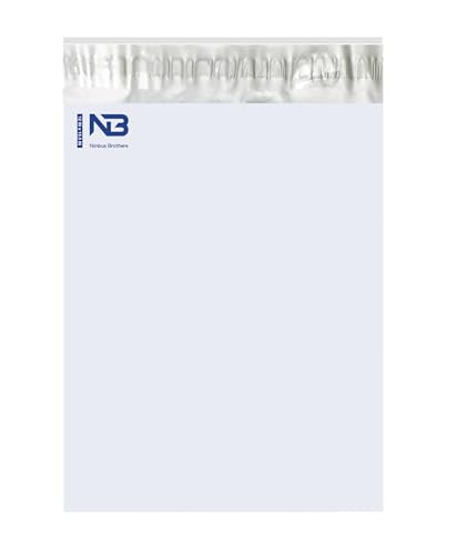Nimbus Brothers 12x15.5 Inch White Self-Seal Poly Mailers - 10 Pack, Water & Tear Resistant Shipping Envelopes for E-Commerce