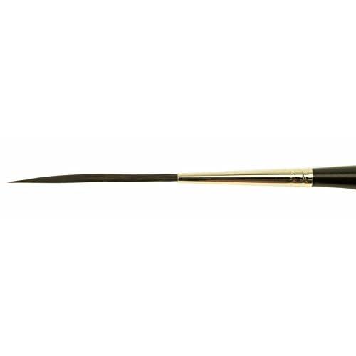 Set of 4 Sizes 00-2 Series Bobbo-Mack Super Quad 4 Action Scroll Pinstriper Brushes Blue Squirrel & Black Synthetic Hair