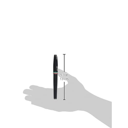 Monteverde USA Aldo Domani Italia Fountain Pen Matte Black - Stub Nib - Luxury Writing Pen - Italian Design - JoWo Stainless Steel Nib - Smooth Ink Flow - Refillable - Gift Box Included