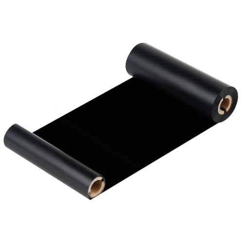 10 Rolls 4.33" x 244' (110mm x 74m) Resin Enhanced Wax Thermal Transfer Ribbon, 1/2'' Core for Zebra GC420t GK420t GX420t TLP2442 TLP2844,etc