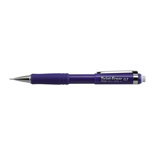 Pentel Twist-Erase III Mechanical Pencil, (0.7mm), Navy Blue Barrel
