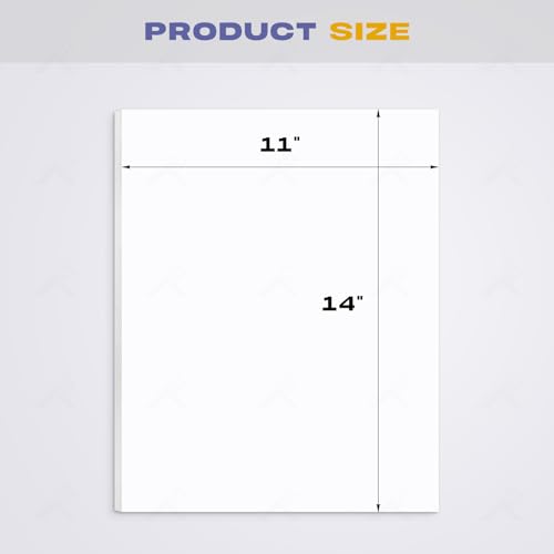 Golden State Art, Pack of 50, Foam Core Backing Boards (1/8" Thick, 11x14 White)