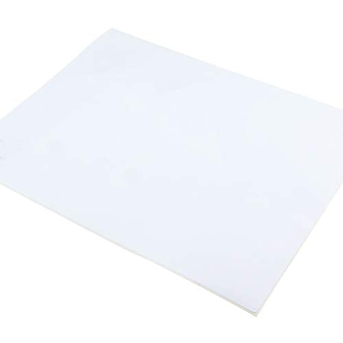 L LIKED 30 Printable White Sticker Paper Full Sheet Label, Matte, 8.5" x 11" for Laser & Inkjet Printers (30 Sheets)