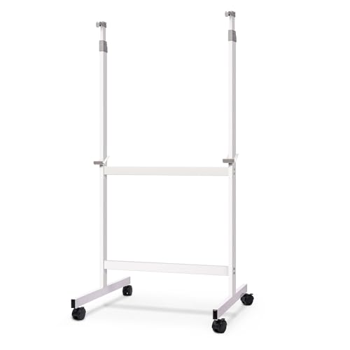 Maxtek White Mobile Whiteboard Stand with Wheels — Stand Only, No Drill Needed (Variation: White)
